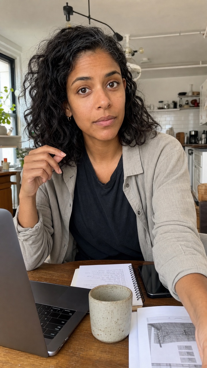 Maya Reed, a fictional AI-generated Capital Voices creator